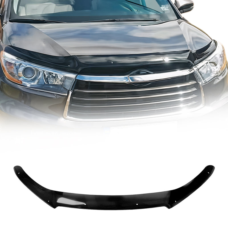 Motorhaube Deflektor Insektenschutz für Toyota Highlander 2014-2020 Dunkel