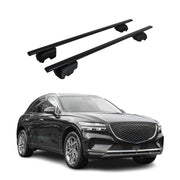 Dachträger Grundtäger für Genesis GV60 2022-2026 75kg Metall Schwarz 2 tlg
