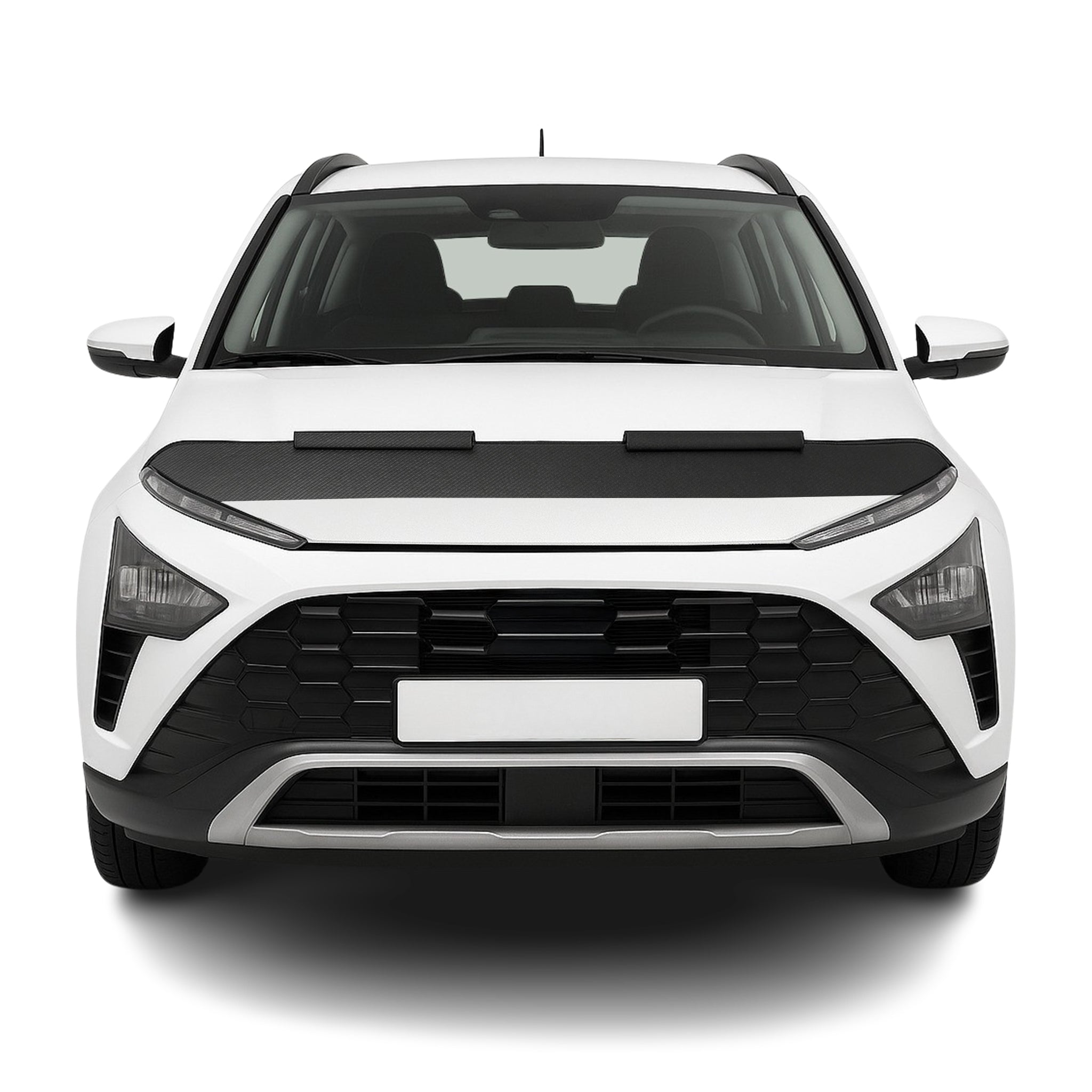 Haubenbra Steinschlagschutz Bonnet Bra für Hyundai Bayon 2021-2026 Carbon Halb