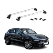 Dachträger Grundtäger für Porsche Macan 2015-2026 100kg Alu Silber 2 tlg ABE