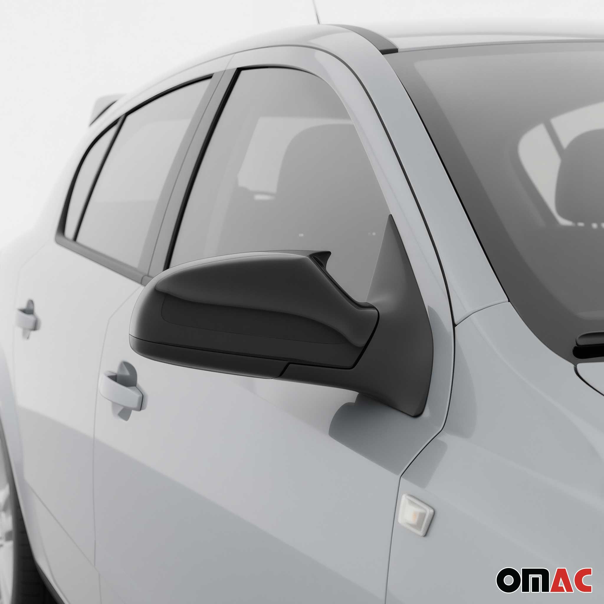 Spiegelkappen Spiegelabdeckung für Opel Astra 2004-2009 ABS Schwarz Glanz 2tlg