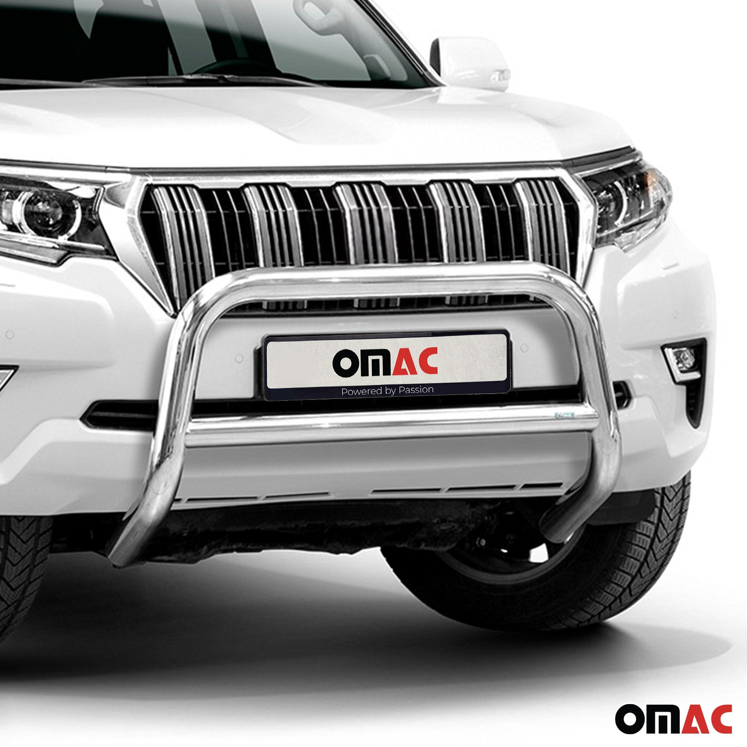 Frontbügel Frontschutzbügel für Toyota Land Cruiser 150 2019-2023 ABE Silber