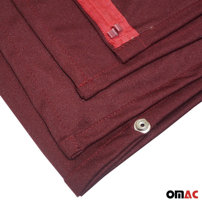 Maß Gardinen Sonnenschutz für Fiat Talento Heckklappe Vorhänge Rot