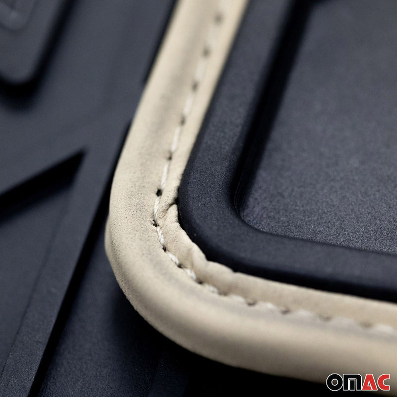 Fußmatten Gummimatten für Seat Ibiza III 2002-2008 1.Reihe Schwarz-Schwarz 2 tlg