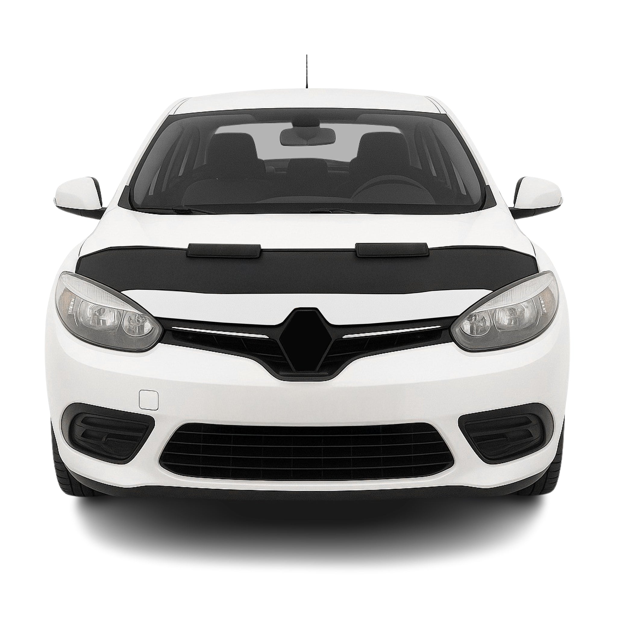 Haubenbra Steinschlagschutz für Renault Fluence 2010-2015 Schwarz Halb