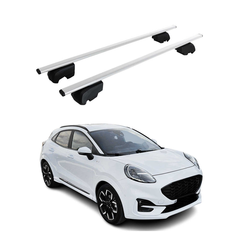 Dachträger Gepäckträger für Ford Puma 2019-2025 Grundträger ABE Metall Silber