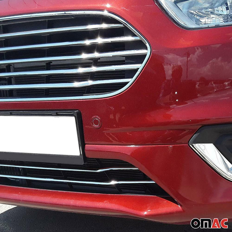 Kühlergrill Grillleisten für Ford Transit Tourneo Courier 2018-2024 Chrom 2x