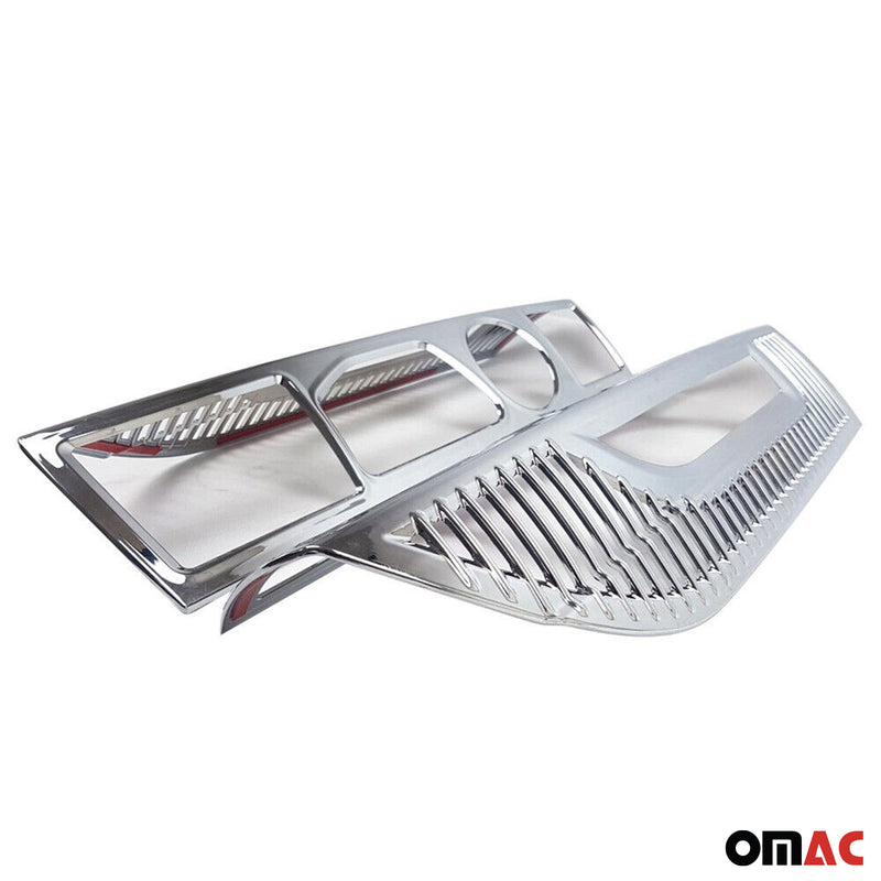 Rücklicht Leisten Heckleuchte für Fiat Ducato 2006-2014 Chrom ABS Silber 2tlg