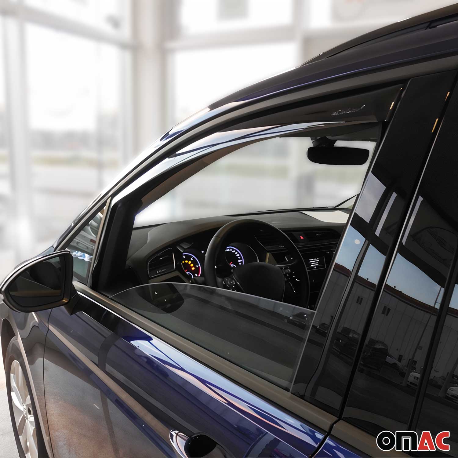 Windabweiser Regenabweiser für VW Touran 2015-2025 Dunkel Acryl 2tlg