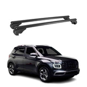 Dachträger für Hyundai Venue 2020-2026 Gepäckträger Grundträger Alu Schwarz 2x