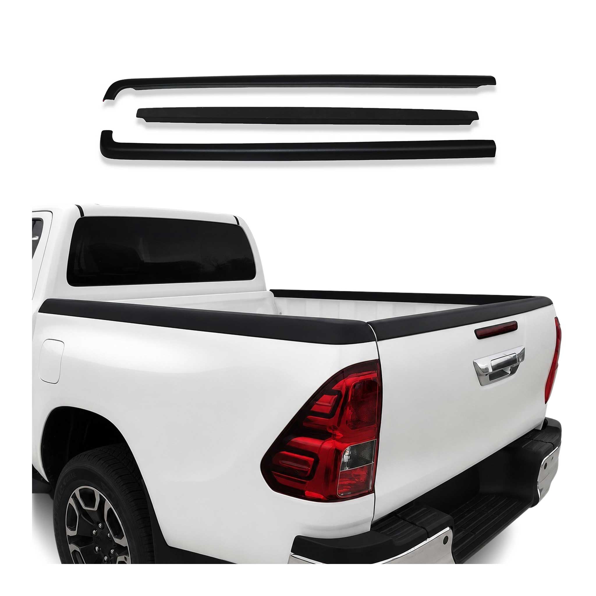 Heckklappenschutz Schutzleiste für Toyota Hilux VIII 2021-2026 Facelift ABS 3tlg