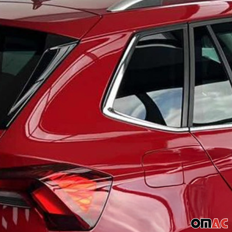 Fensterleisten Zierleisten für Skoda Kamiq 2020-2025 Edelstahl Chrom 6tlg