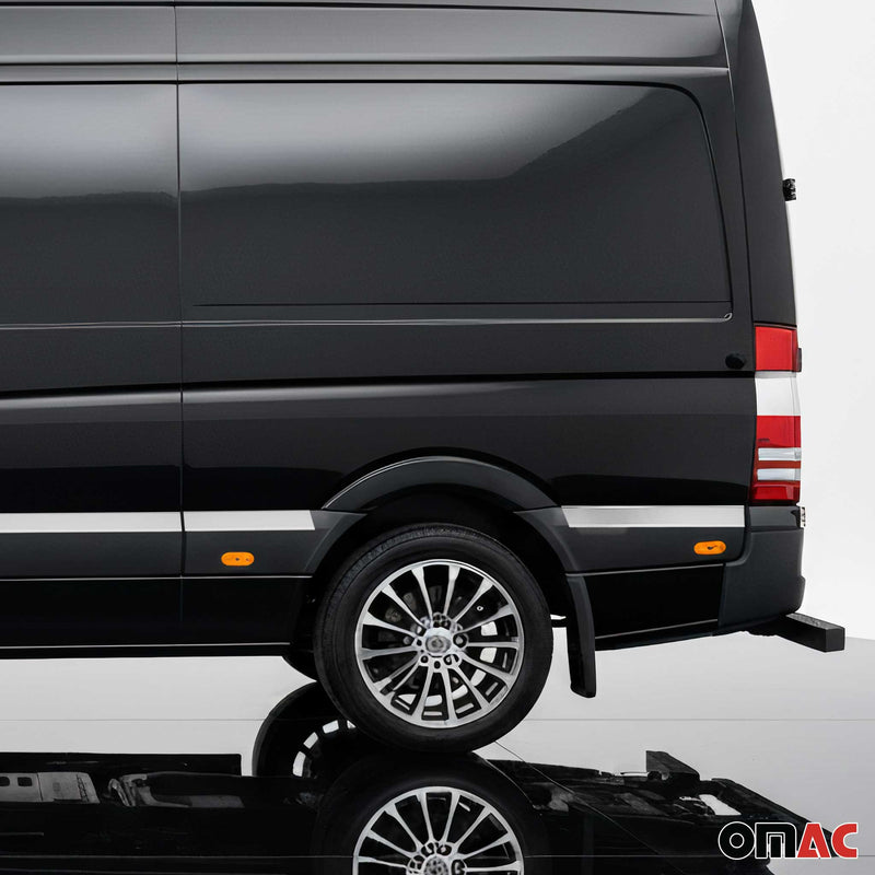 Seitentürleiste Türschutz Türleisten für VW Crafter 2006-2017 L2 Mitte Chrom 10x