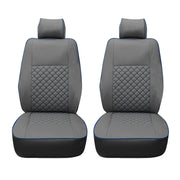 Sitzbezüge Schonbezüge für VW T5 T6 T6.1 Caravelle 2003-24 Kunstleder Grau Blau