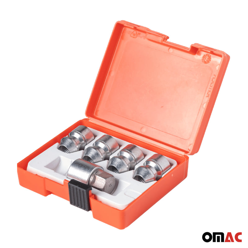 Radschloss Satz für Citroen C4 Aircross ab 2014 Felgenschloss Silber 4x M12X1.5