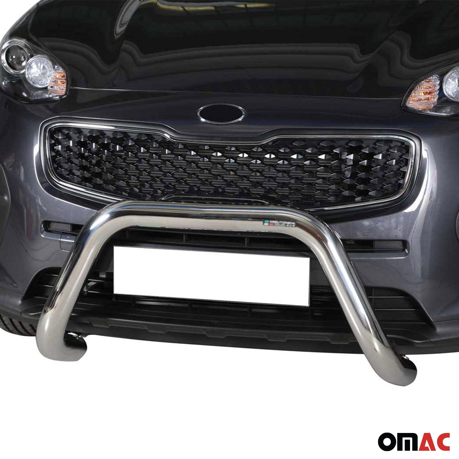 Frontbügel Frontschutzbügel für Kia Sportage 2016-2018 ø76mm Stahl Silber Schutz