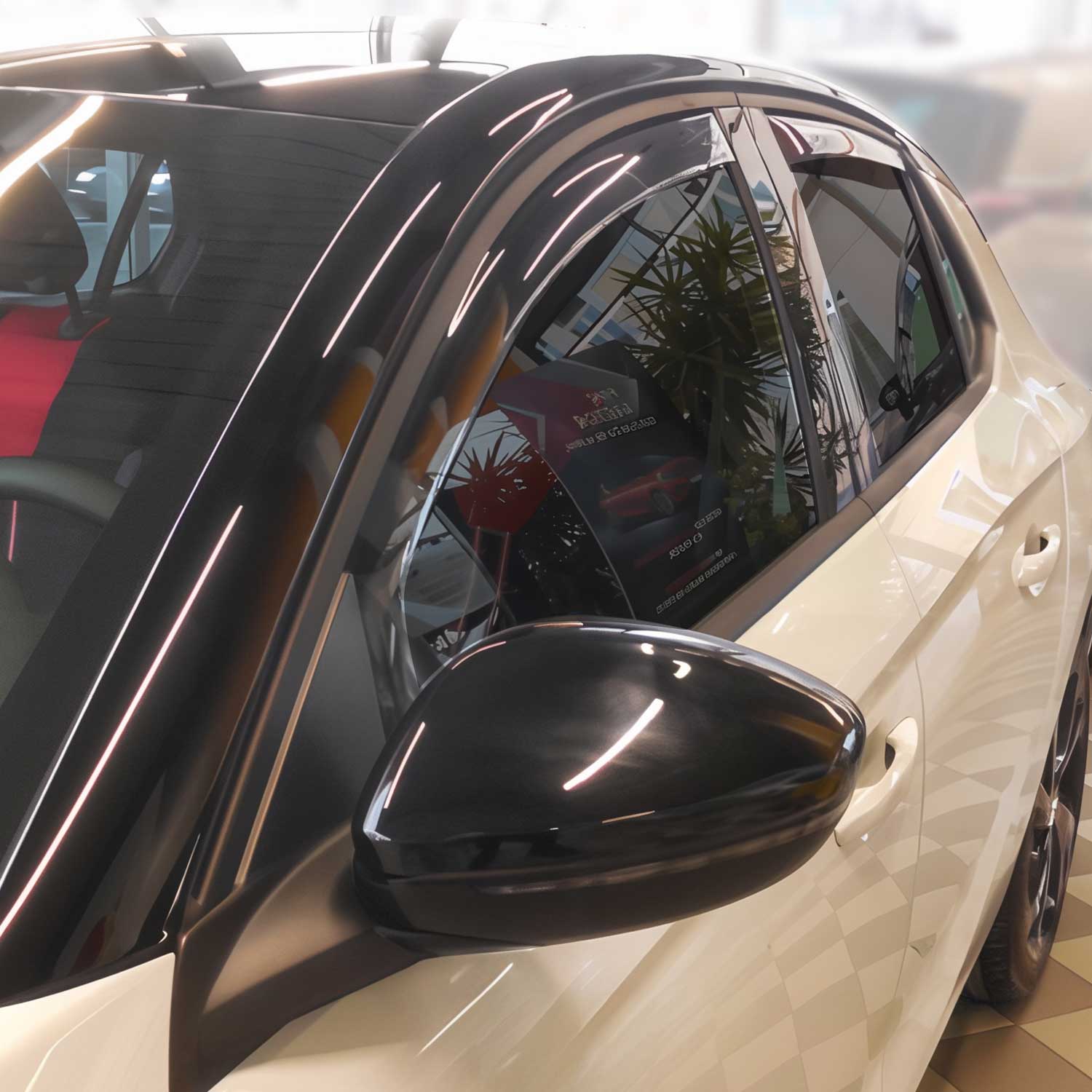 Windabweiser Regenabweiser für Opel Corsa F 2019-2025 Dunkel Acryl 4tlg