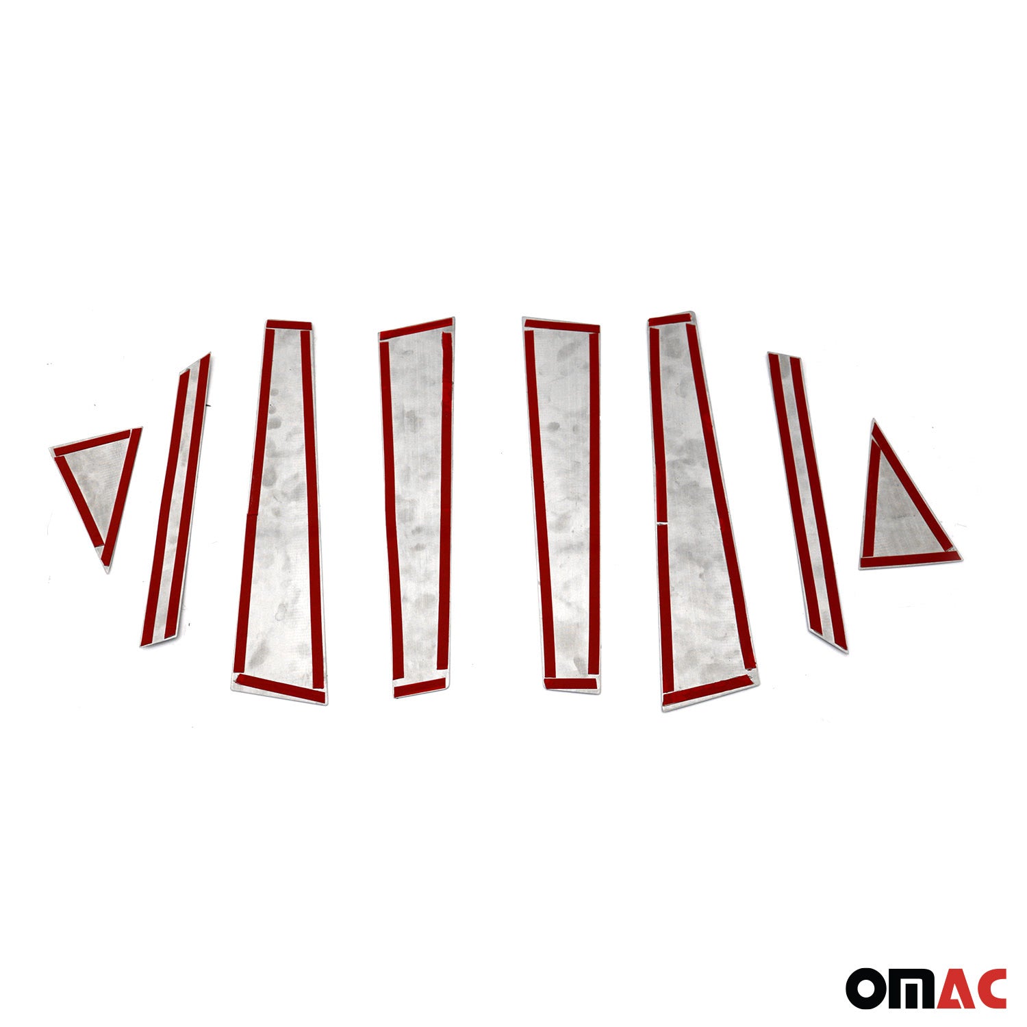 B-Säule Türsäulen Verkleidung für Hyundai Kona 2017-2020 Edelstahl Chrom 8tlg