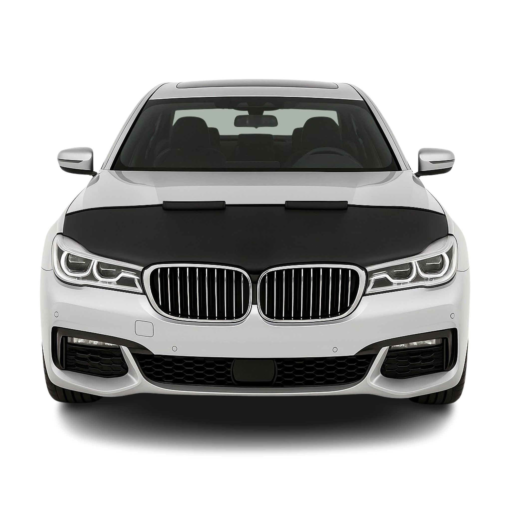 Haubenbra Steinschlagschutz für BMW 7er G11 G12 2015-2024 Schwarz Halb