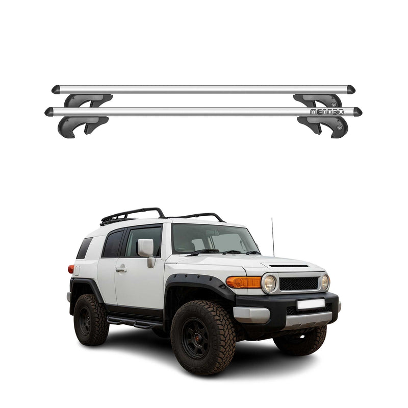 Menabo Dachträger Grundtäger für Toyota FJ Cruiser 2007-2014 90kg Alu Silber 2x