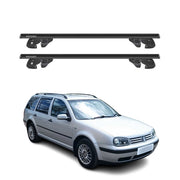 Dachträger Grundtäger für VW Golf mk4 Variant 1997-2006 Alu 90kg TÜV Schwarz 2x