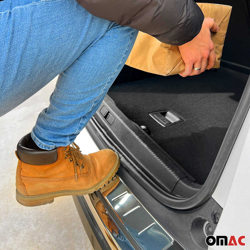 Ladekantenschutz Stoßstangenschutz für Audi Q5 FY 2017-2024 Edelstahl Silber