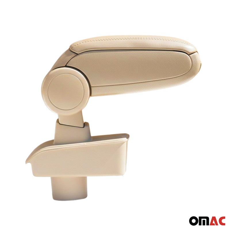 Mittelarmlehne Armlehne Mittelkonsole für Ford Fiesta 6 2008-2017 PU-Leder Beige