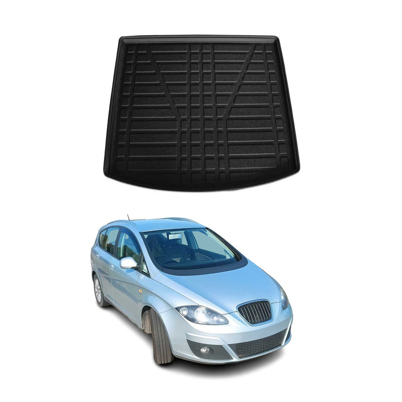 Kofferraumwanne Laderaumwanne für Seat Altea XL 2007-2021 Gummi TPE Schwarz
