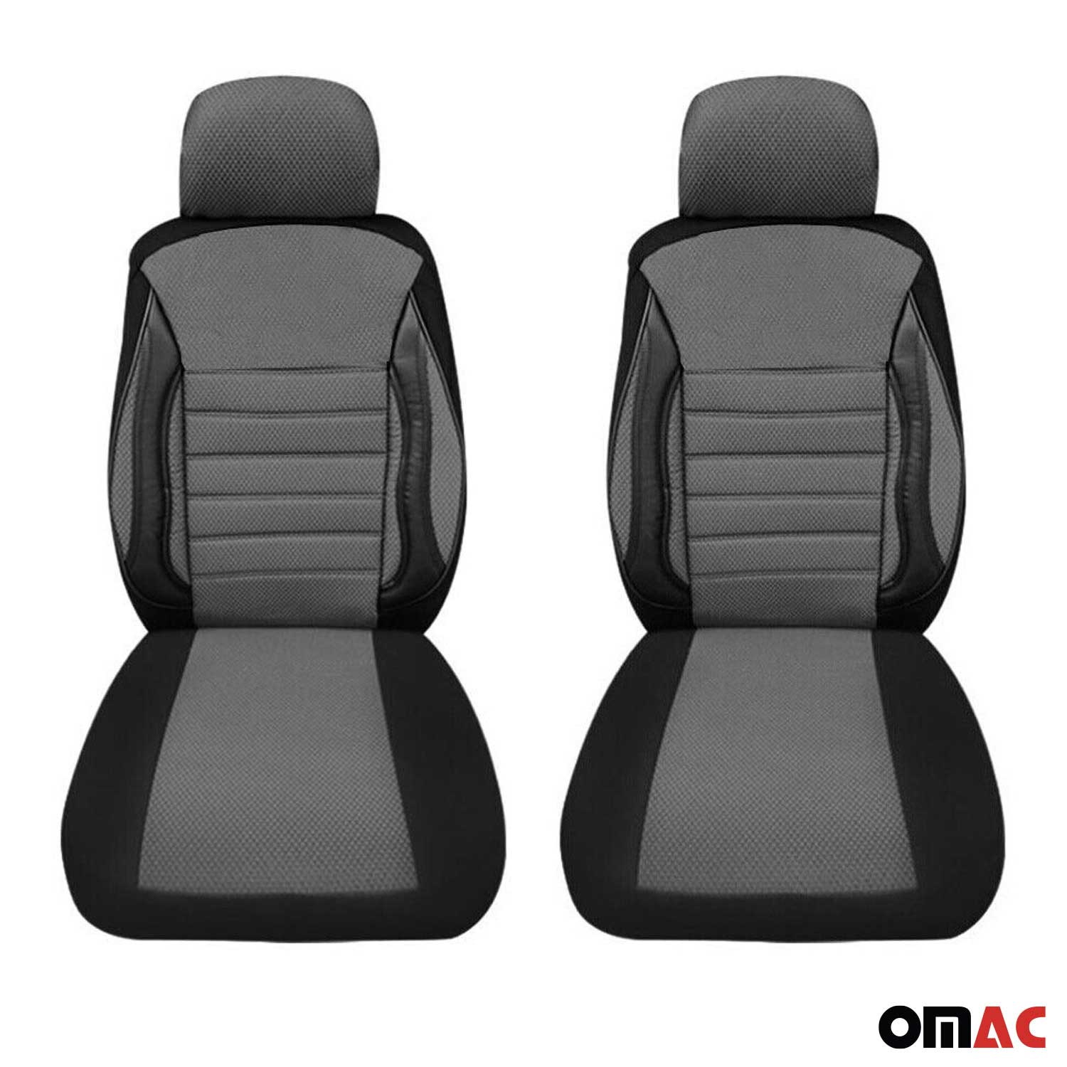 Schonbezüge Sitzbezüge für Mercedes Vito W639 W447 2003-2026 Grau Schwarz 2Sitz