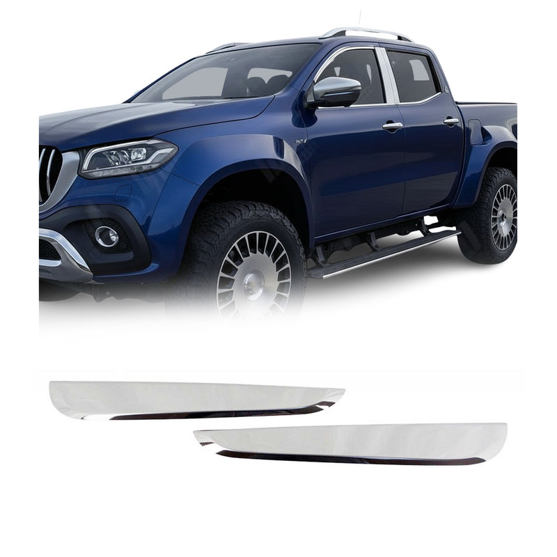 B-Säule Türsäulen Verkleidung für Mercedes X Klasse 2017-2020 Edelstahl 2tlg