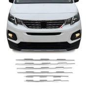 Kühlergrill Leisten Grillleisten für Peugeot Rifter 2018-2026 Edelstahl Chrom 6x