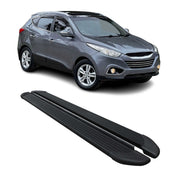Seitenschweller Trittbretter Schweller für Hyundai ix35 2009-2016 Alu Schwarz