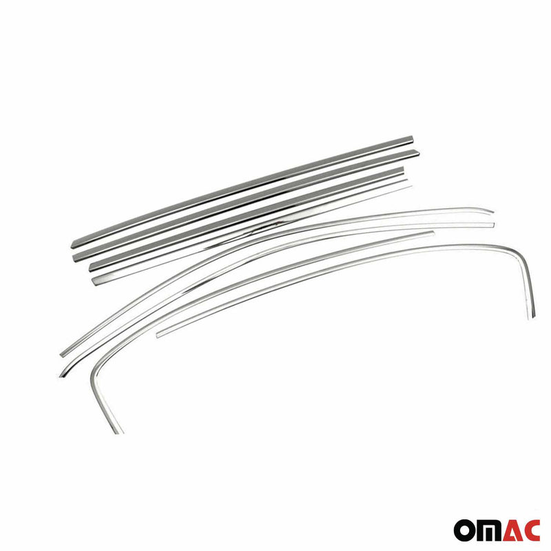 Fensterleisten Zierleisten für Fiat Tipo 2015-2025 Edelstahl Chrom Dunkel 8tlg