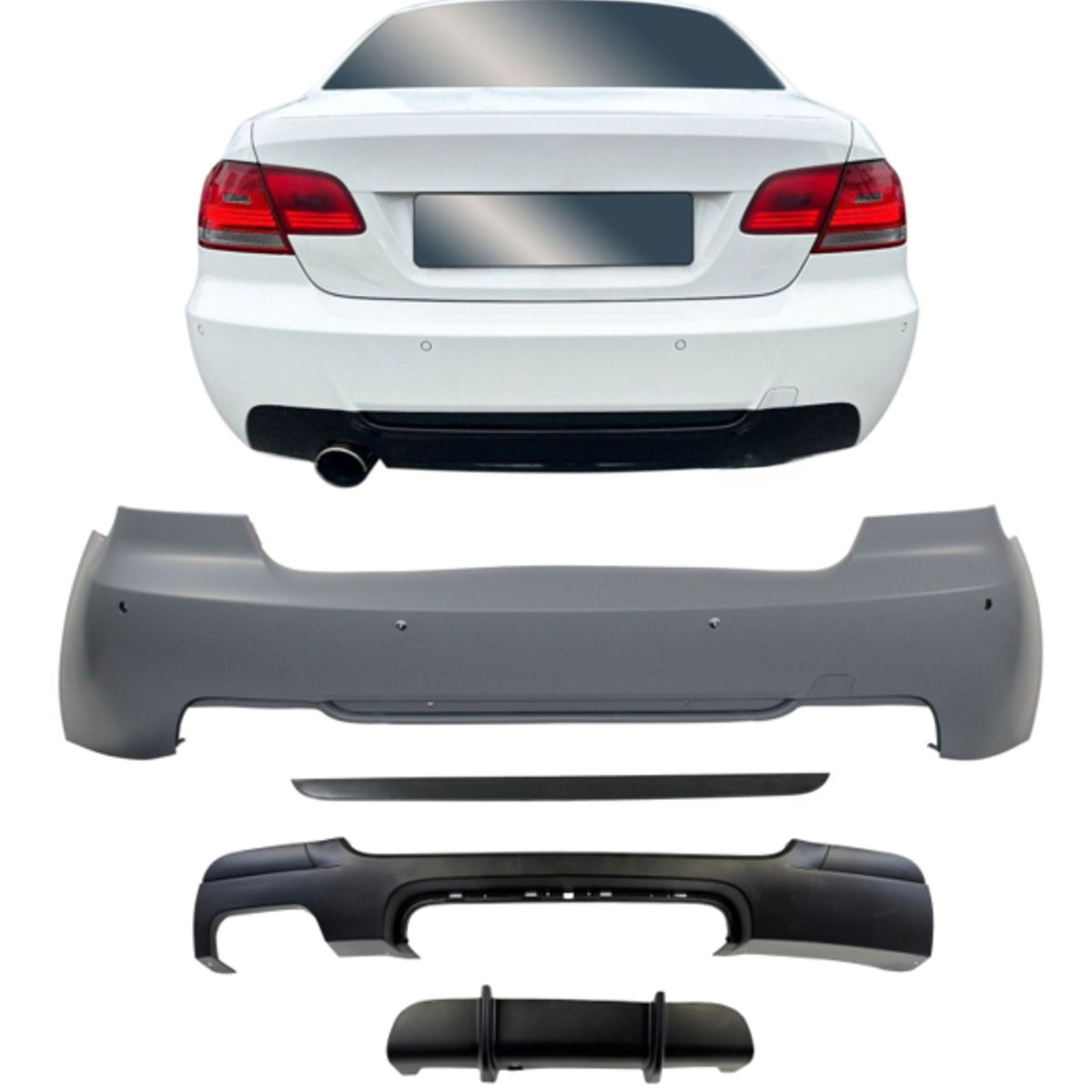 JOM Stoßstangen Kit Seitenschweller für BMW 3er 2006-2010 Sport-Design PDC