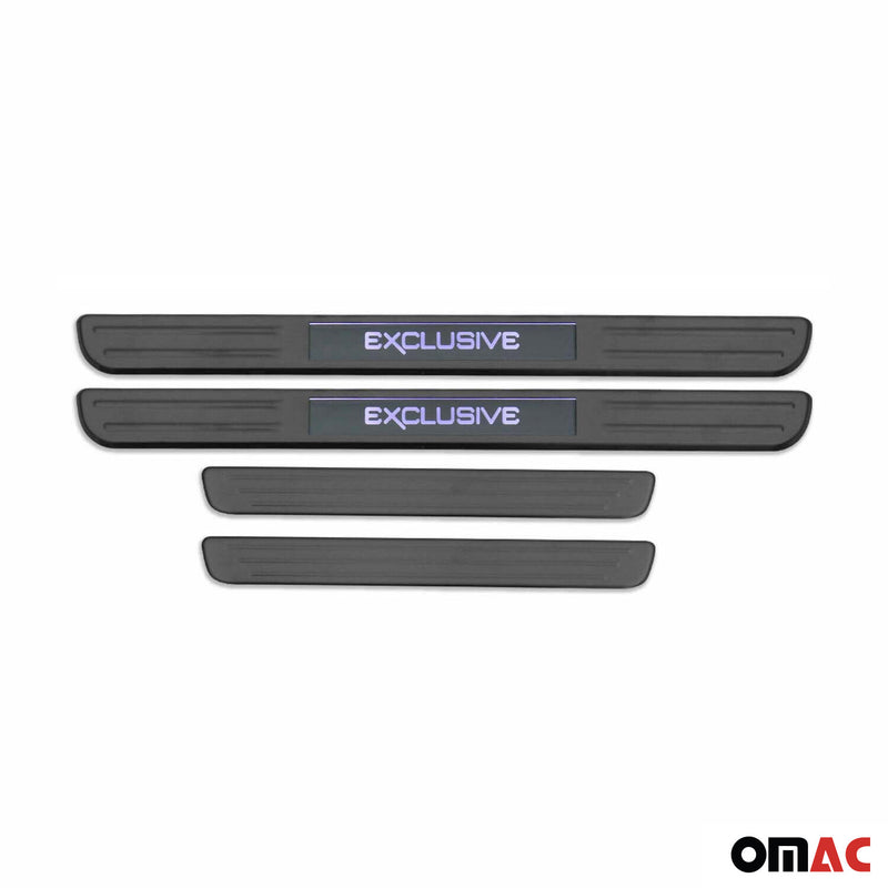 Einstiegsleisten Exclusive für VW Tiguan 2016-2024 Chrom Gebürstet Dunkel 4x