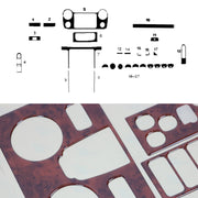 Innenraum Dekor Cockpit für VW Amarok 2010-2016 Wurzelholz Optik 27tlg