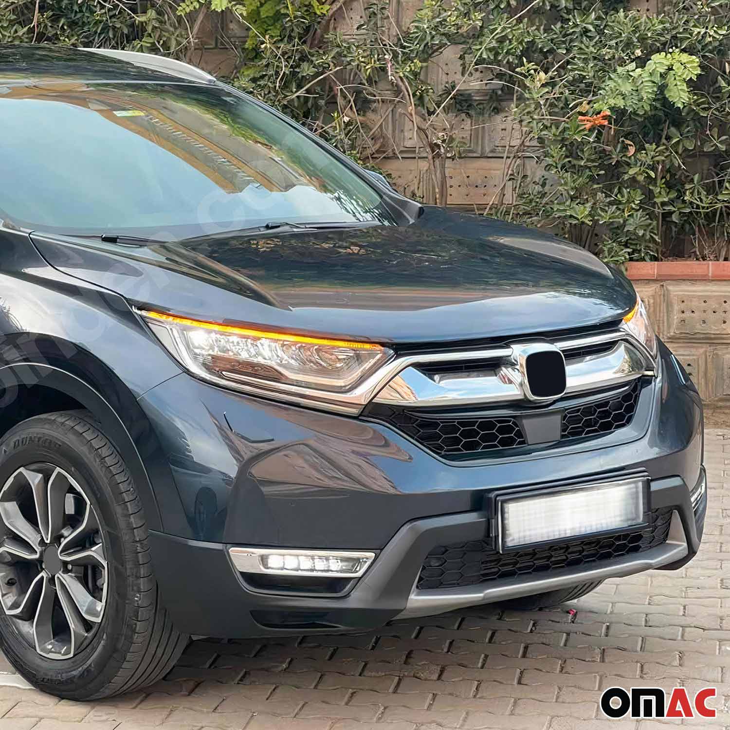 Vorne Emblemstelle Emblem Rahmen für Honda CR-V 2017-2022 Chrom ABS Silber 1tlg