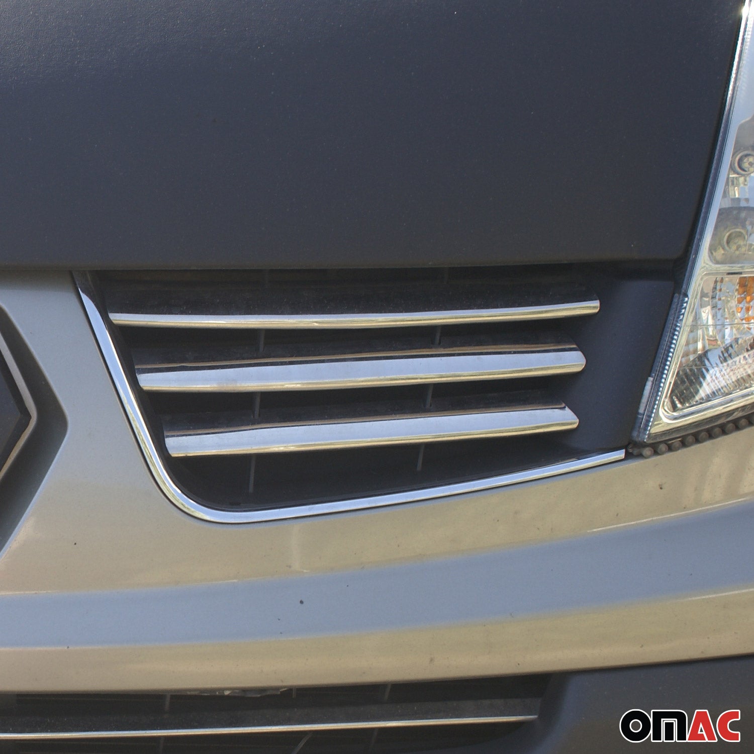 Kühlergrill Leisten Grillleisten für Renault Trafic 2010-2014 Edelstahl Chrom 6x