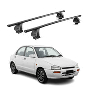 Stahl Dachträger für Mazda 121 1996-2002 5Tür TÜV Abschließbar 2tlg Schwarz