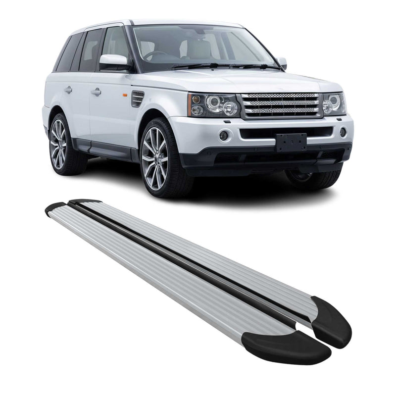 Seitenschweller Trittbretter Schweller für Range Rover Sport 2005-2013 Alu Grau