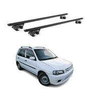 Dachträger Grundtäger für Mazda Demio DW 1998-2002 90kg Aluminium Schwarz ABE