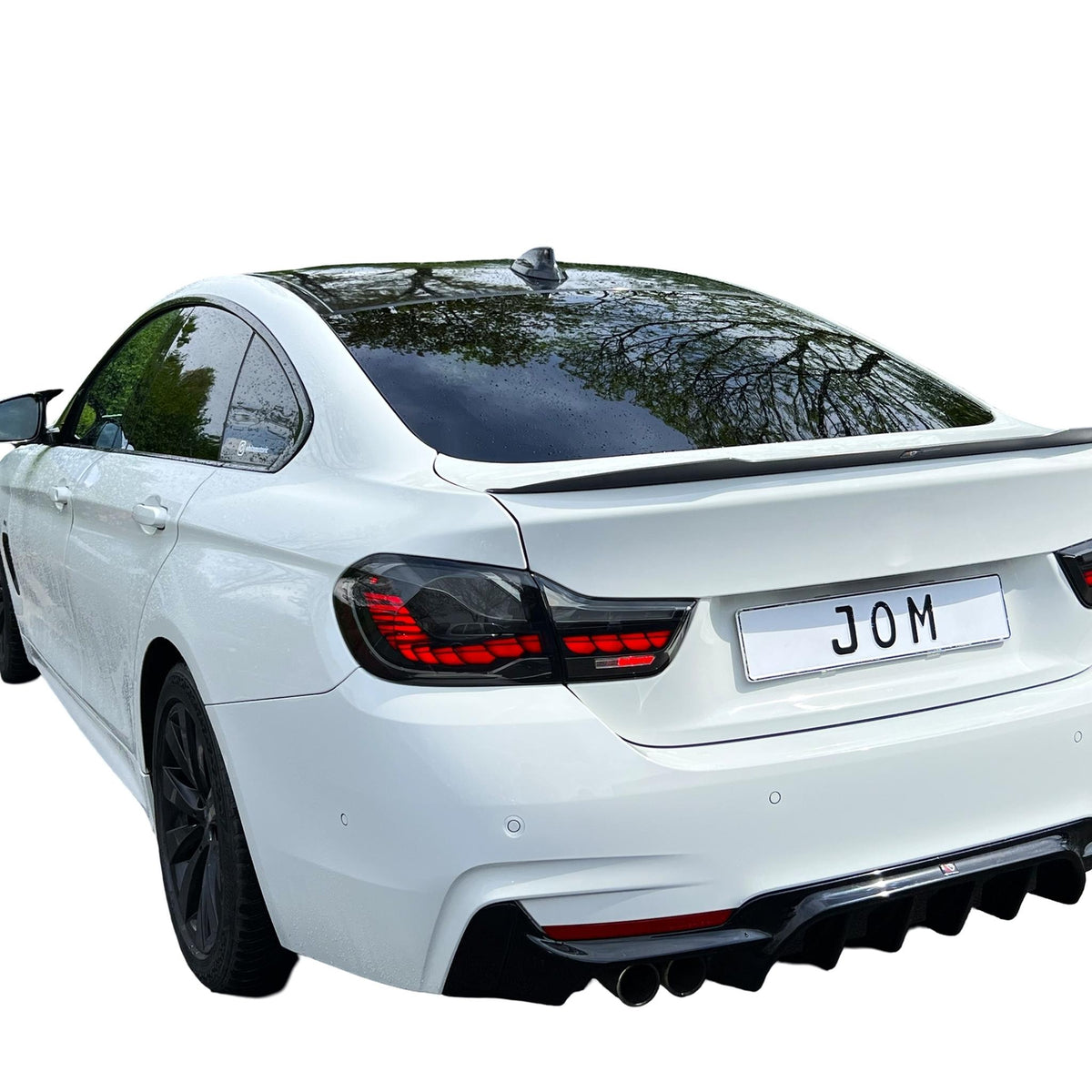 JOM OLED/LED Rückleuchten für BMW F32 Coupe/F33 Cabrio/F36 Gran Coupe 2013-2021 Rauchgrau