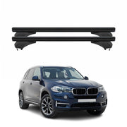 Menabo Dachträger Grundtäger für BMW X5 F15 2013-2018 Aluminium Schwarz 2 tlg
