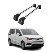 Dachträger Grundtäger für Toyota Proace City 2019-2026 Aluminium Silber 2 tlg