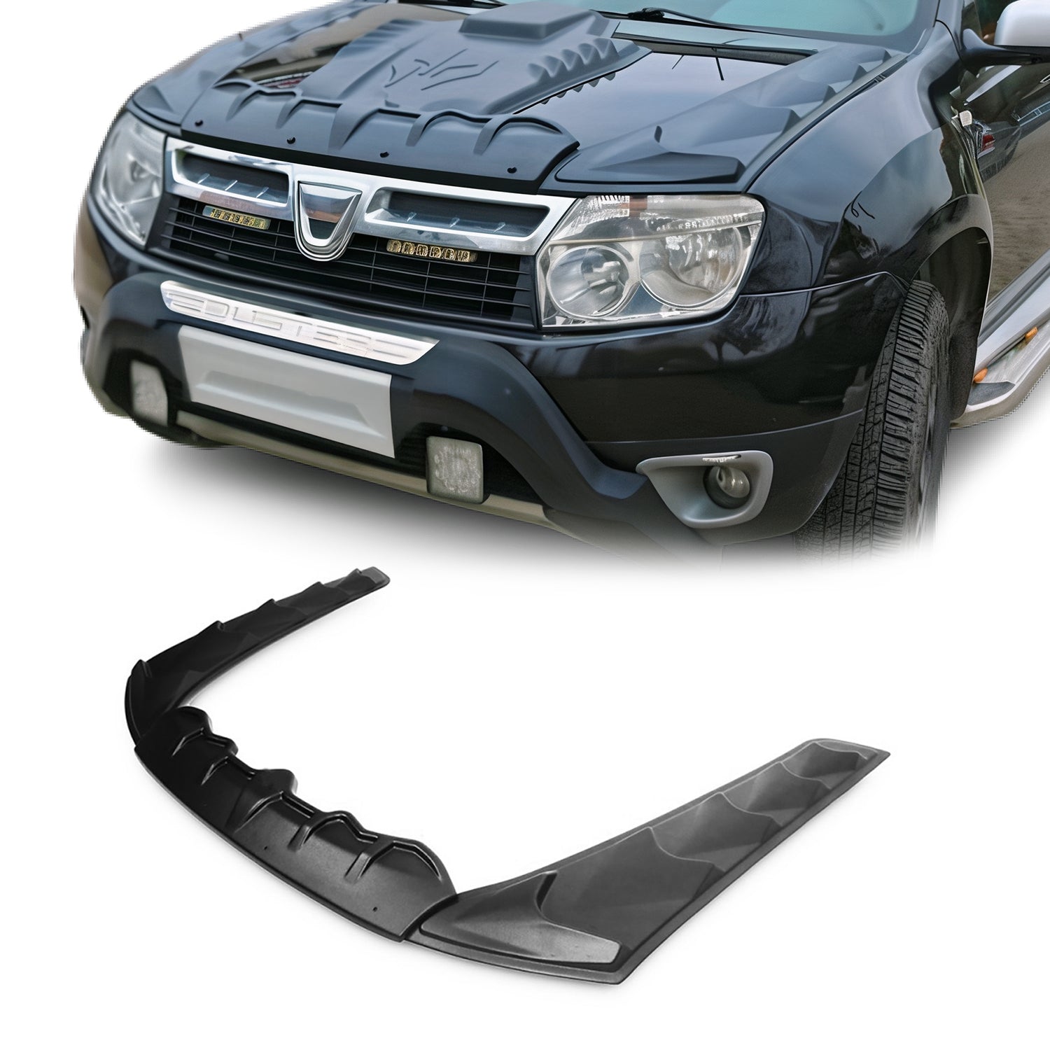 Motorhaube Deflektor Insekten Steinschlagschutz für Dacia Duster 2010-2018 3tlg