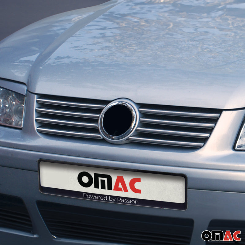 Kühlergrill Leisten Grillleisten für VW Bora 1998-2005 Edelstahl Silber 8tlg