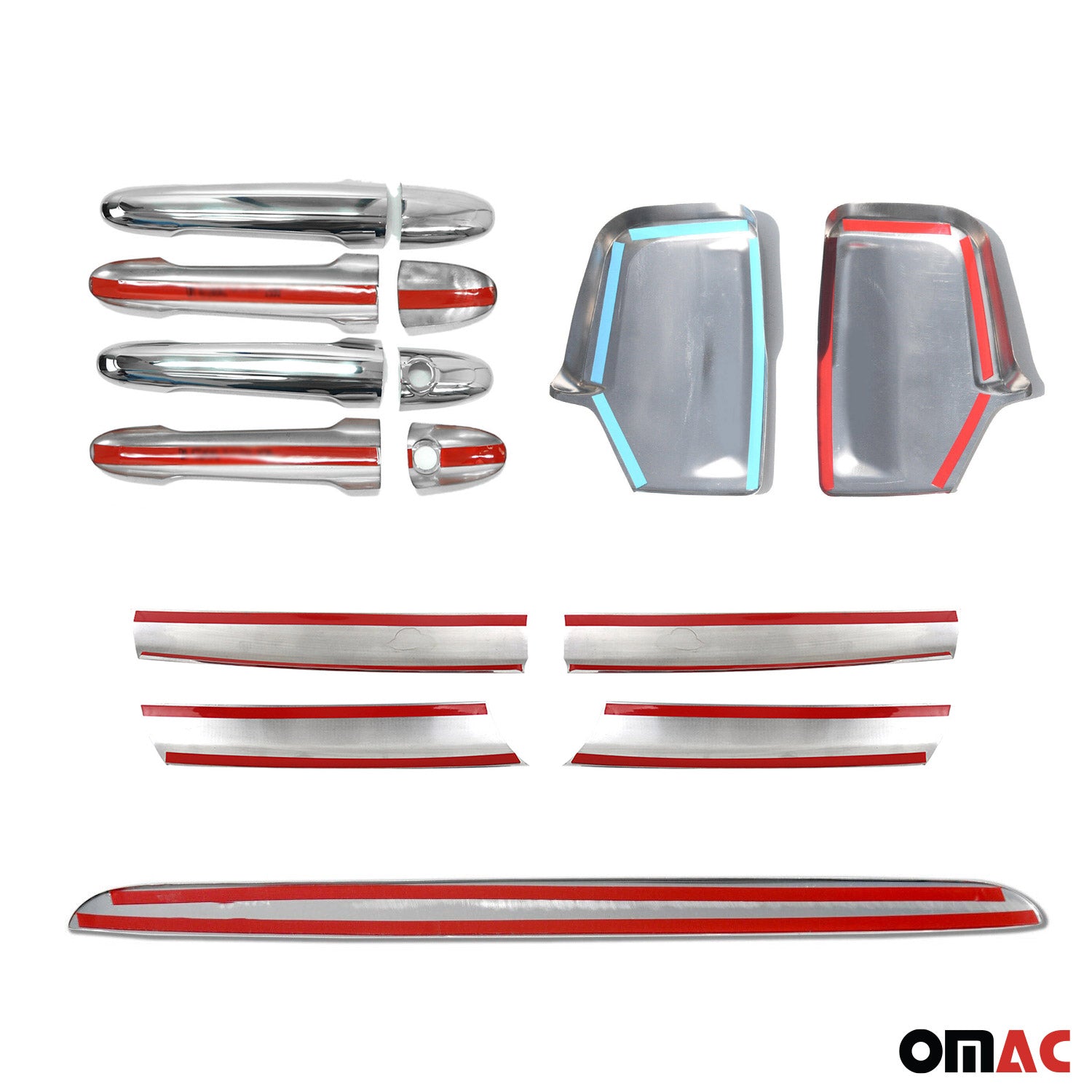 Chrom Spiegelkappen Heckleiste Türgriff Grill für Mercedes Sprinter W906 2006-18