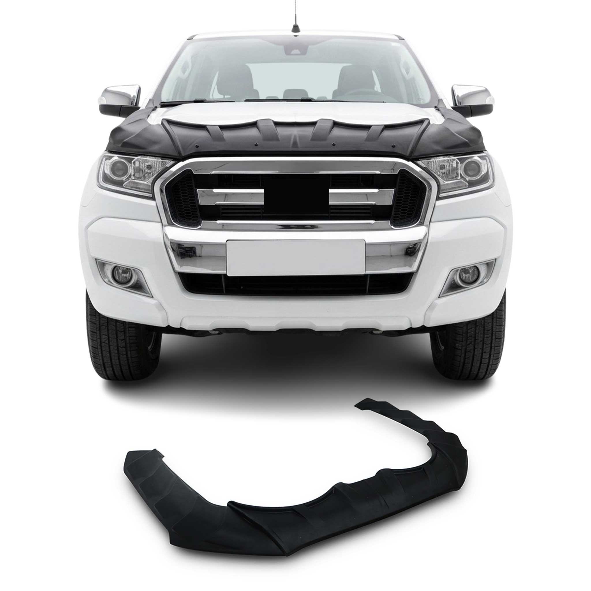 Motorhaube Deflektor Insekten Steinschlagschutz für Ford Ranger 2015-2019 3tlg