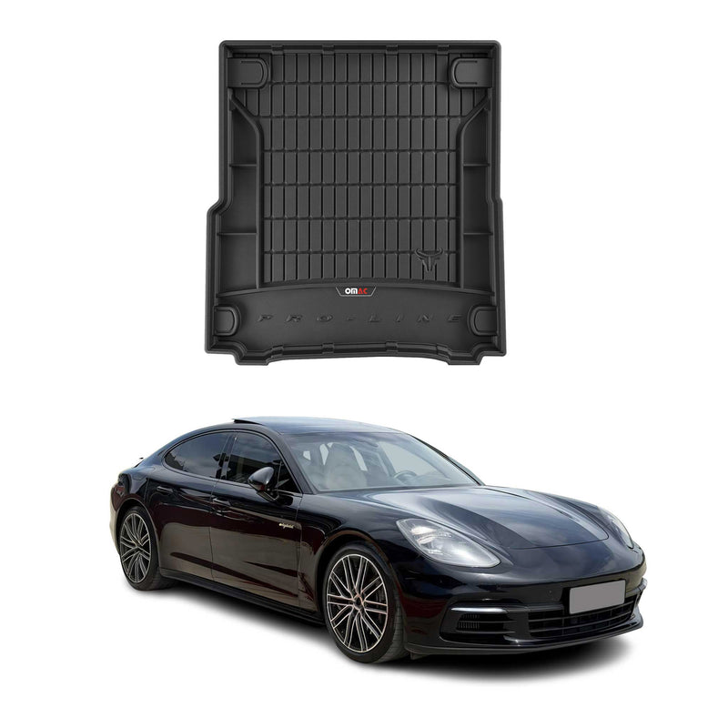 OMAC Gummi Kofferraumwanne für Porsche Panamera E-Hybrid 2016-2025 TPE Schwarz