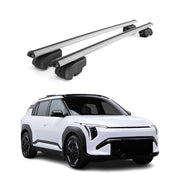 Dachträger Grundträger für Kia EV3 2024-2026 Aluminium Silber 2tlg
